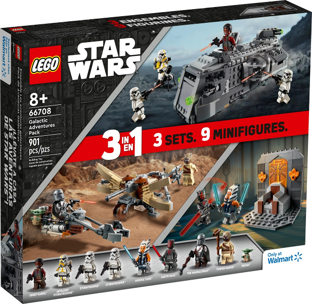 Three pack of LEGO STAR WARS sets